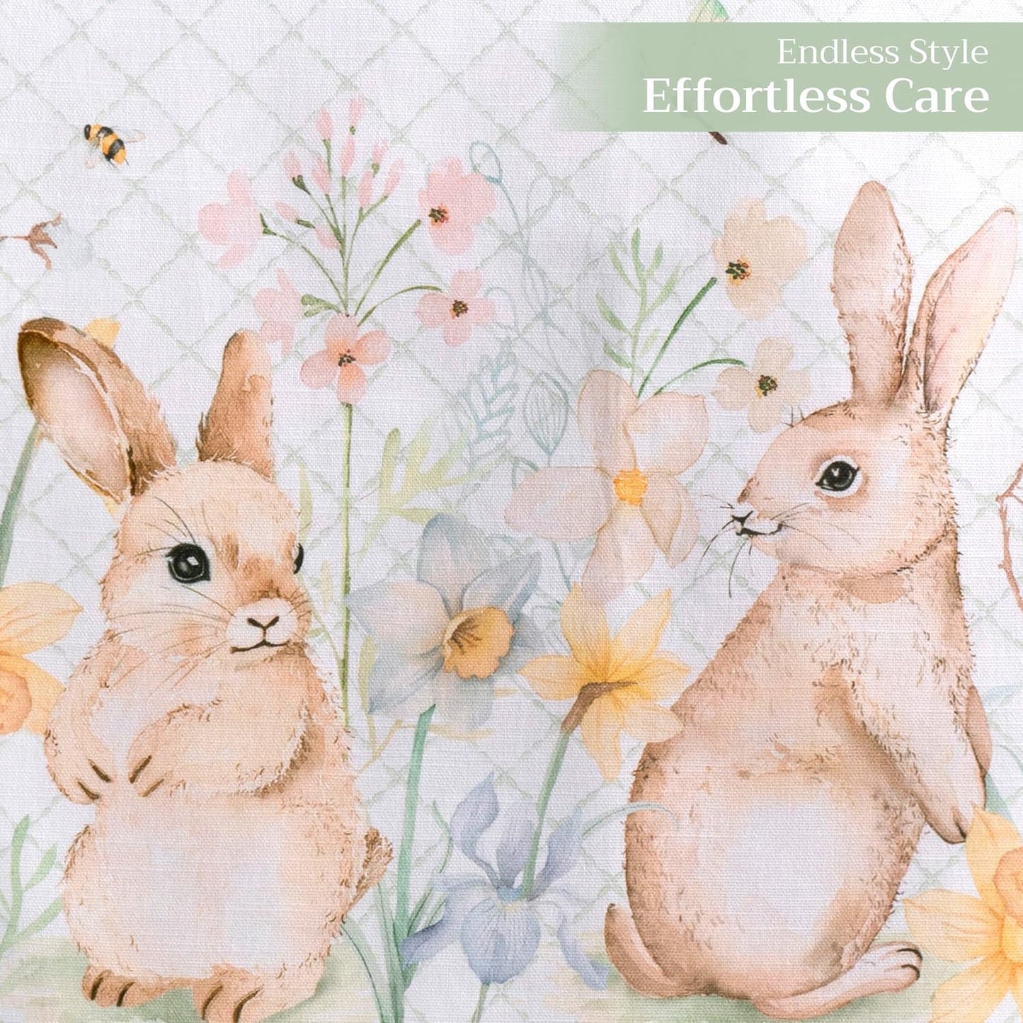 Maison d' Hermine Table Runner 100% Cotton Double Layer Table Runners 108 inches Long Decorative for Home Kitchen Dining Party Wedding Bridal Shower Spring Summer (Easter Dew , 14.50" x 108")