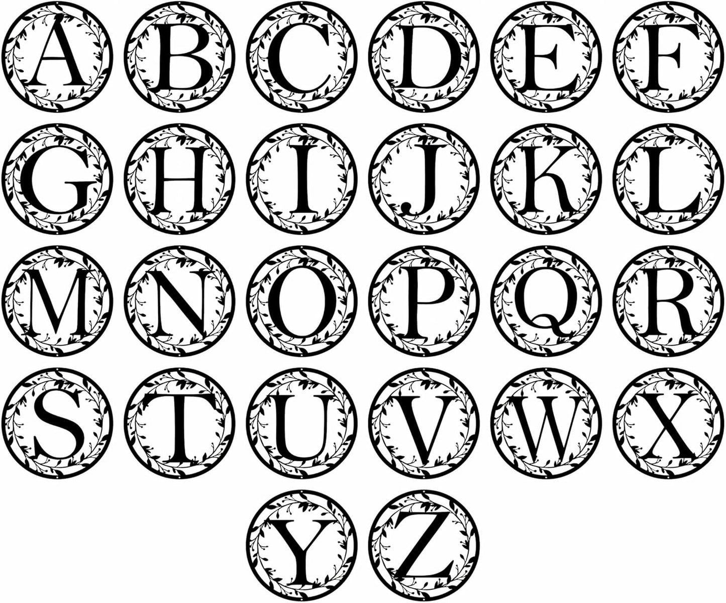 Personalized Metal Name Signs, Split Letter Monogram Wall Decor, Custom Last Name Sign, Family Name Sign for Outdoor, Personalized Wedding Gift, Garden Decor, Metal Wall Art, Housewarming Gift (MonogramDesign_9)