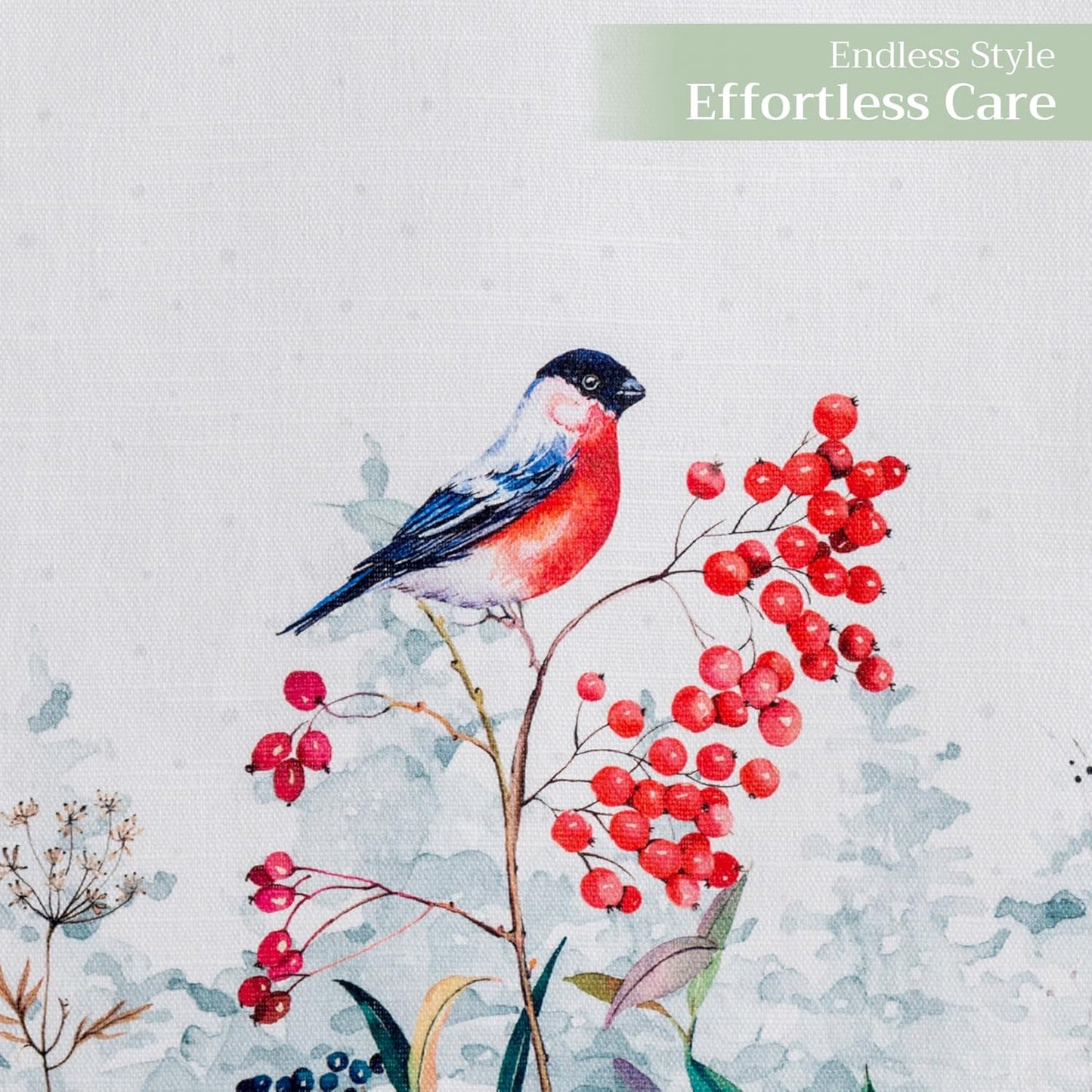 Maison d' Hermine Table Runner 100% Cotton Single Layer Table Runners 108 inches Long for Thanksgiving Christmas Decorations Home Kitchen Dining Party Wedding (Morzine, 14.5" x 108")