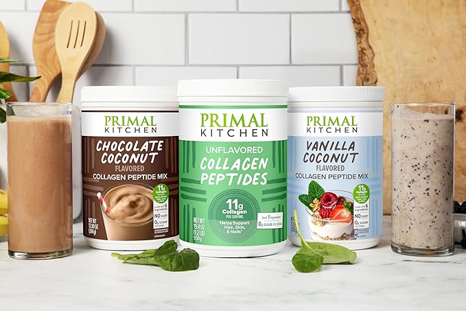 Primal Kitchen Peanut Butter Flavor Collagen Fuel® Drink Mix, Collagen Peptides, No Dairy, 14.3 Ounces