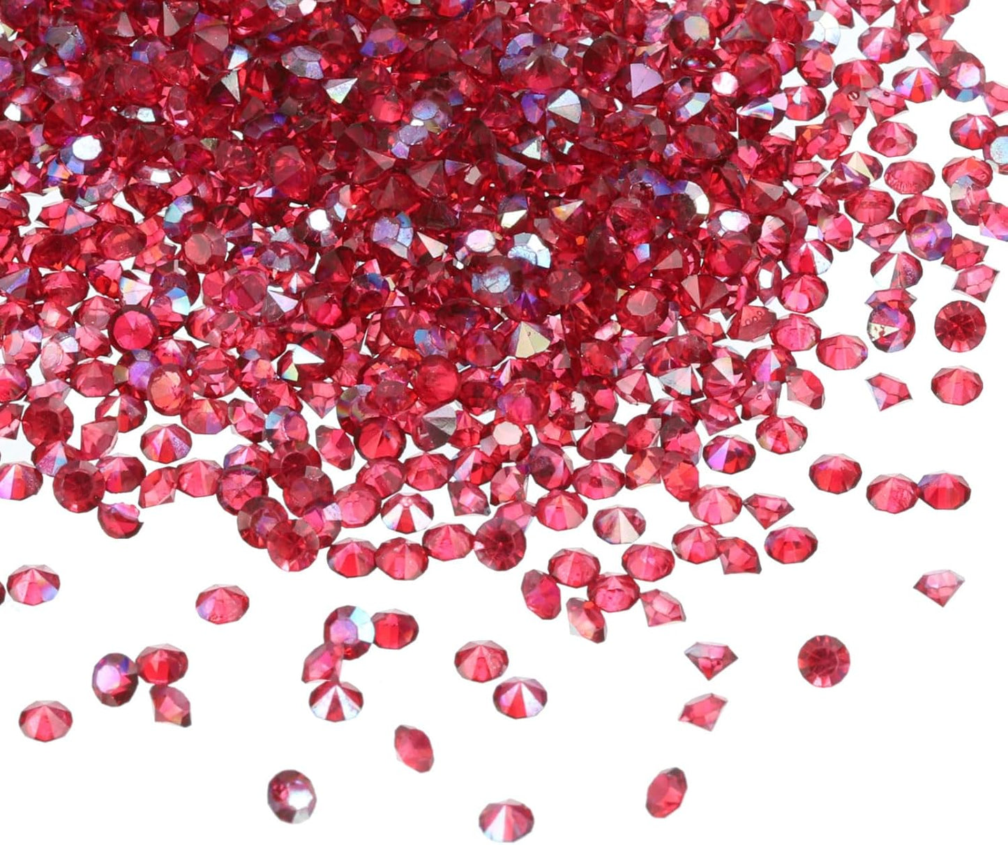 PATIKIL 14000Pcs Wedding Table Scatter Confetti Crystals 3mm Acrylic Diamonds Vase Fillers Gems for Table Centerpiece Decorations Bridal Shower Party, Burgundy AB