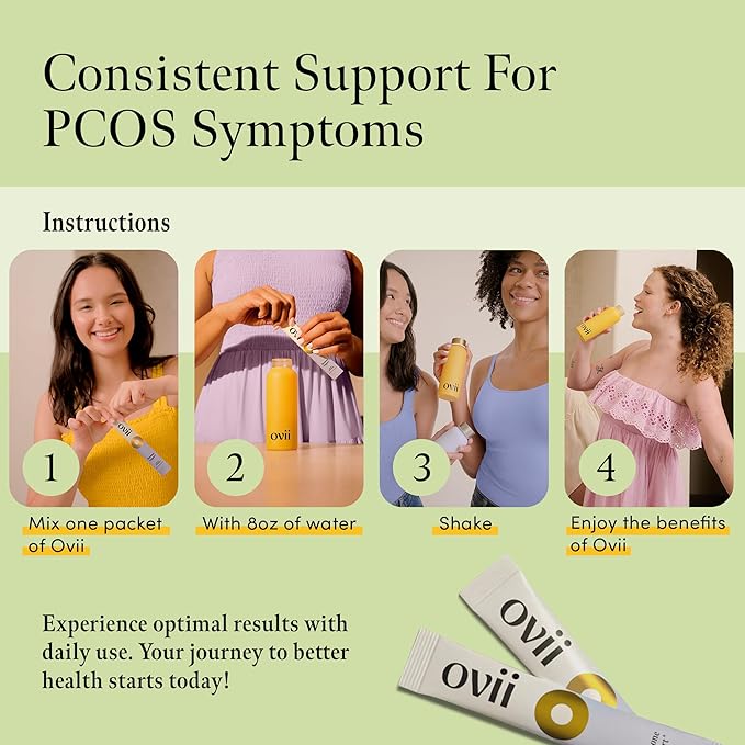 Ovii - Hormone and PCOS Supplement with Antioxidants, Nutrients and Inositol for Women (60 Count, 2 Month)