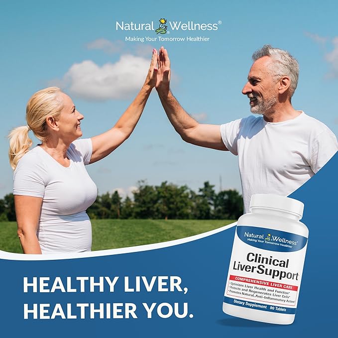 Natural Wellness Clinical Liver Support – Physician-Formulated Milk Thistle & Curcumin Blend for Detox, Repair & Healthy Liver Function – 12 Powerful Ingredients, Maximum Absorption
