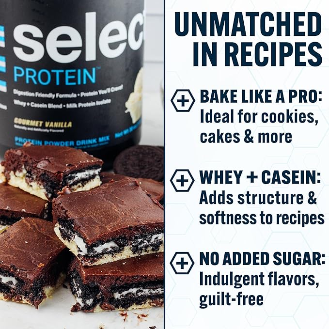 PEScience Select Protein Powder, Whey and Casein Blend, Clean Protein Powder for Women and Men, Low Calorie, Low Carb, Keto Friendly, Gluten Free, Gourmet Vanilla, 27 Servings