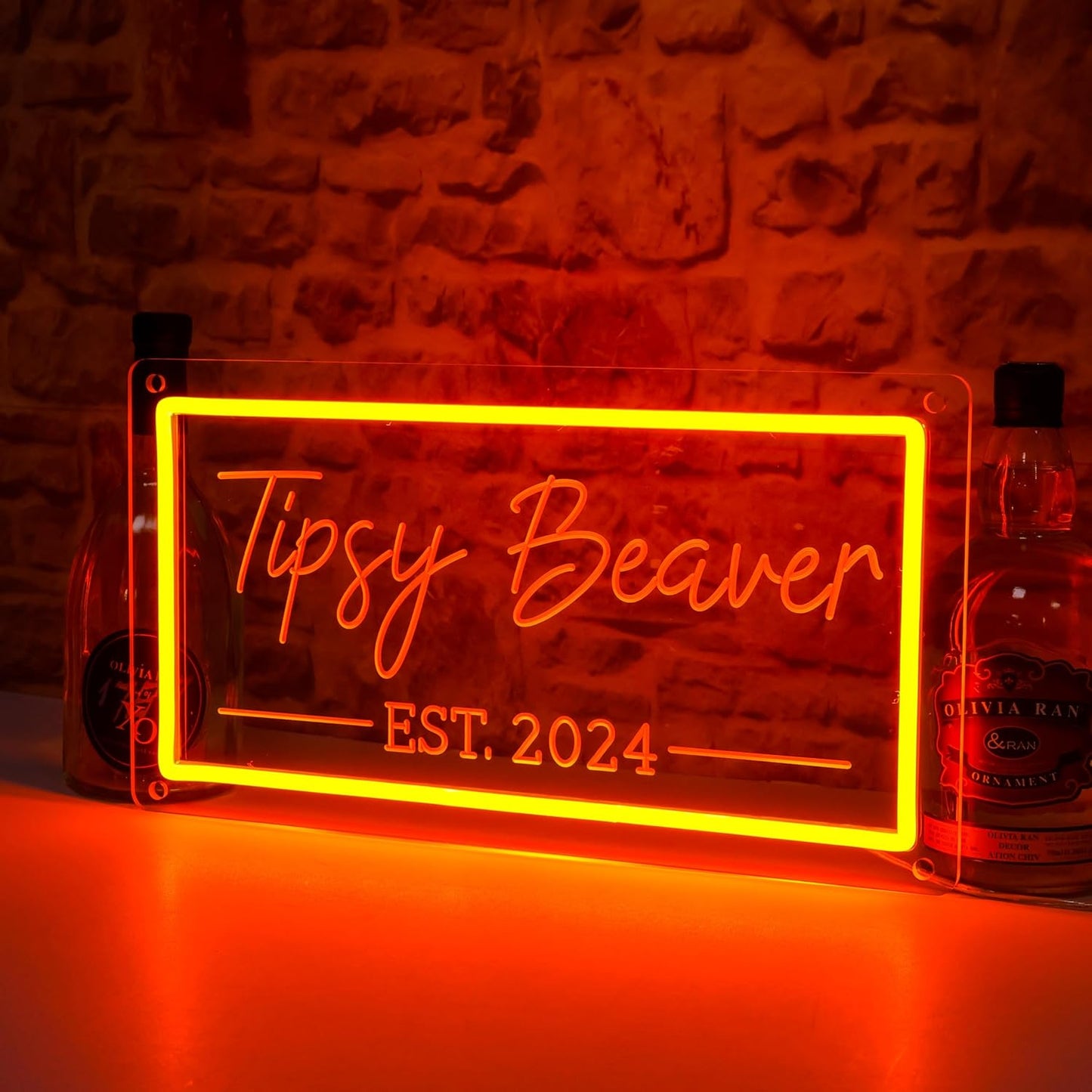 Custom Bar Neon Sign, Personalized LED Beer Signs for Home Bar Man Cave, Customized Neon Light for Men Dad Gifts, Customizable Neon Signs for Pub Tavern Bistro Lounge Party Business Wall Decor