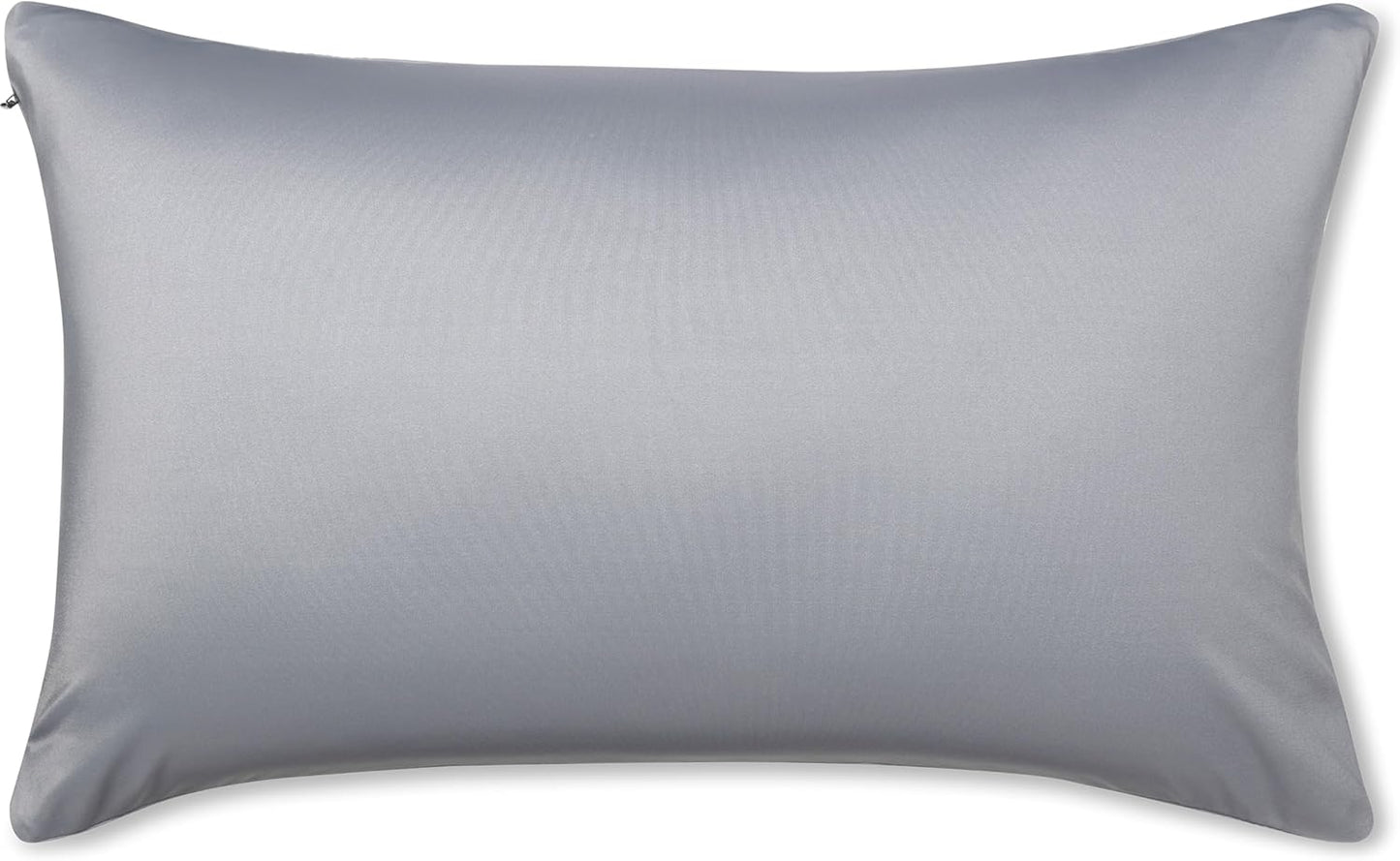 PILLOWY 12" x 20" Throw Pillow - Dark Grey: 1 PCS Luxurious Premium Microbead Pillow with 85/15 Nylon/Spandex Fabric. Forever Fluffy, Outstanding Beauty & Support. Silky, Soft & Beyond Comfortable