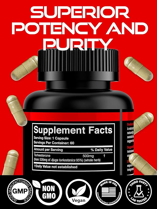 Black Forest Supplemets Starter Pack Bundle. 1 X Turkesterone + 1 X Cistanche (TESTO Pack)