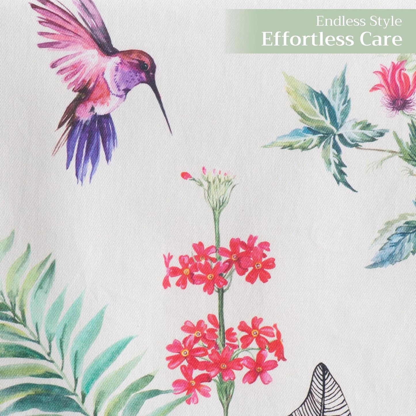 Maison d' Hermine Table Runner 100% Cotton Double Layer Table Runners 108 inches Long Decorative for Kitchen Dining Party Baby Shower Wedding Bridal Shower Spring Summer (Tropiques, 14.50" x 108")