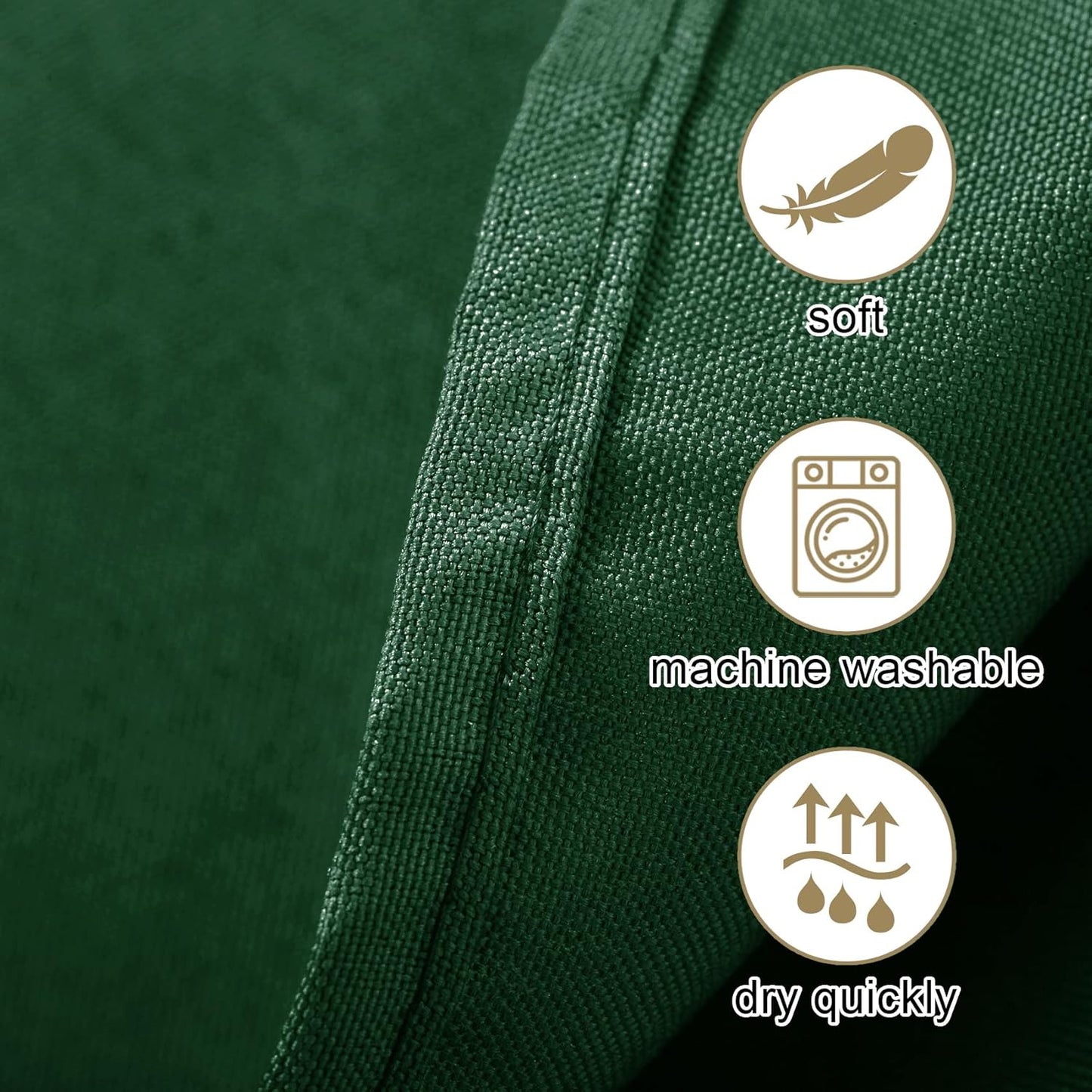 Ascoza 2pack 60x102 Inch Hunter Rectangular Tablecloth 6 Feet Table Cloth in Polyester Fabric for Wedding/Banquet/Restaurant/Parties