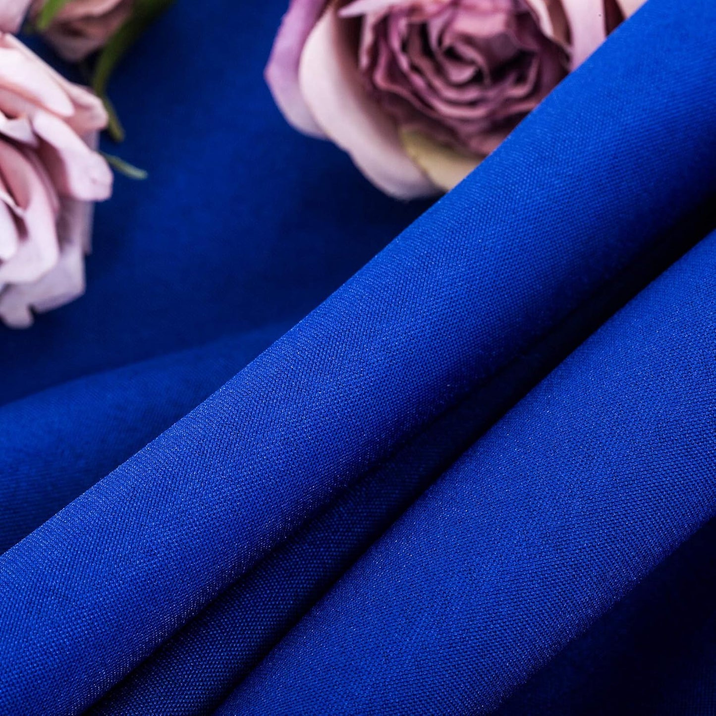 Ascoza 2pack 60x120 Inch Royal Blue Rectangular Tablecloth 6 Feet Table Cloth in Polyester Fabric for Wedding/Banquet/Restaurant/Parties