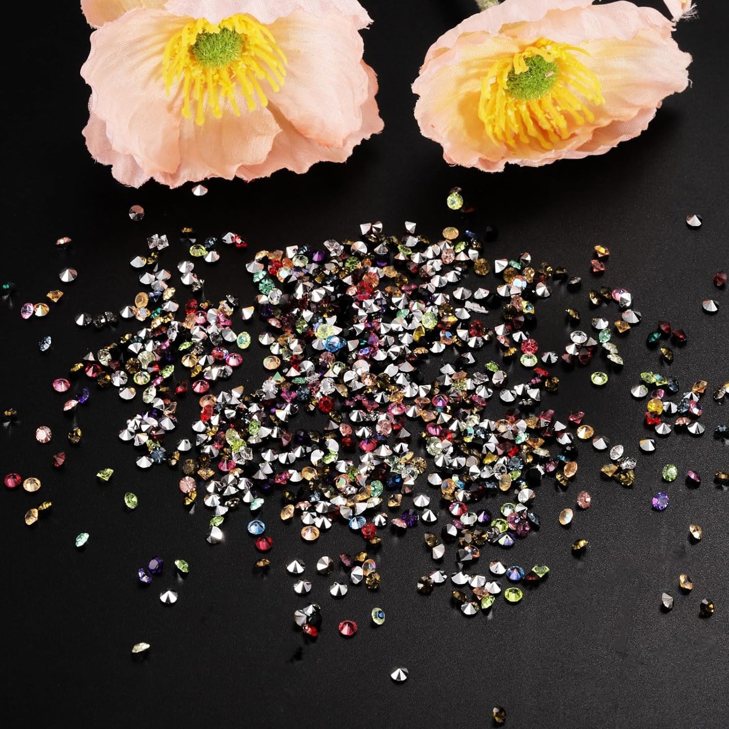 PATIKIL 14000Pcs Wedding Table Scatter Confetti Crystals 3mm Acrylic Diamonds Vase Fillers Gems for Table Centerpiece Decorations Bridal Shower Party, Light Purple AB