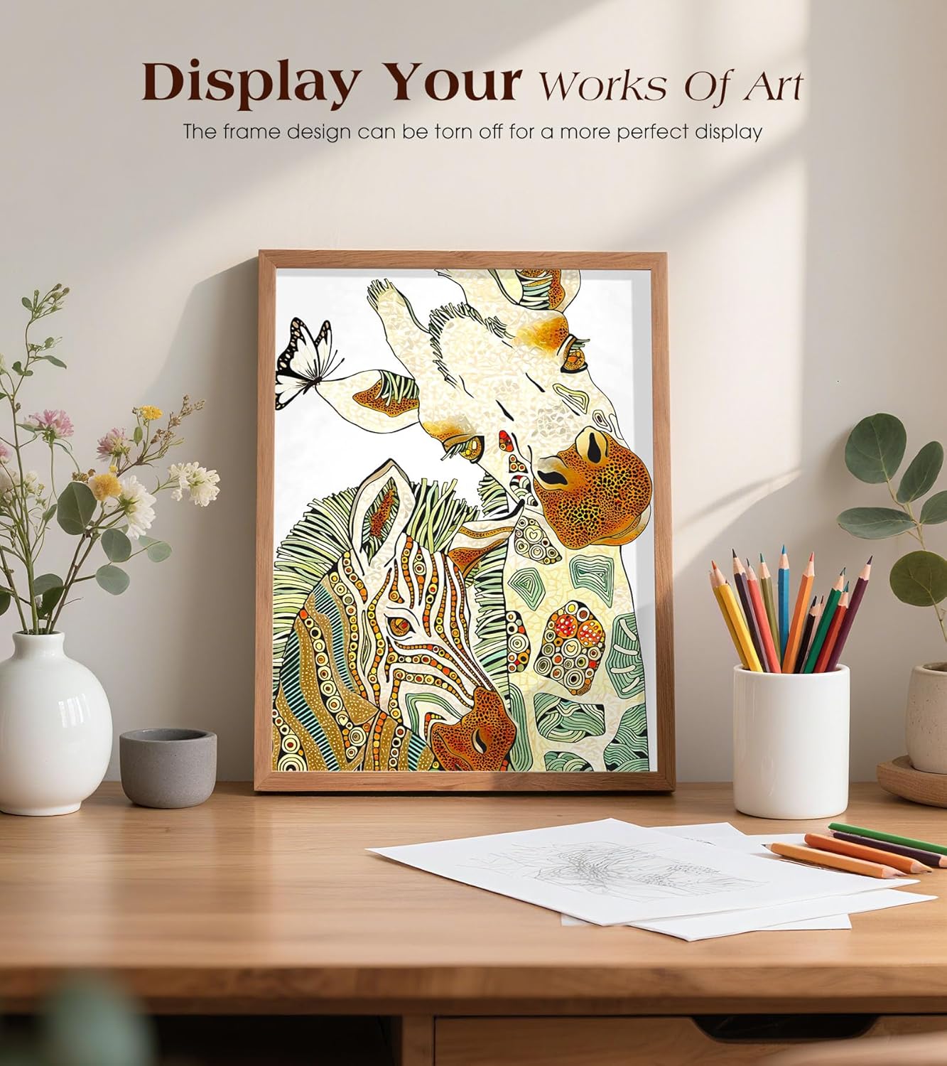 Adult Coloring Book for Women-Hardcover Spiral Bound Coloring Books for Adults Relaxation 8.5 * 11, 30 Animals&Figures Pattern, Anxiety, Stress Relief & Relaxation Gifts for Women, 120GSM Paper