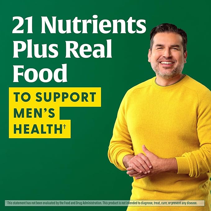MegaFood One Daily Mens Multivitamins - Multivitamin for Men - Vitamin C, Vitamin D3 & Vitamin B12 - Muscle, Energy Metabolism & Immune Support - Vegetarian, Gluten Free - 60 Tablets, 60 Servings