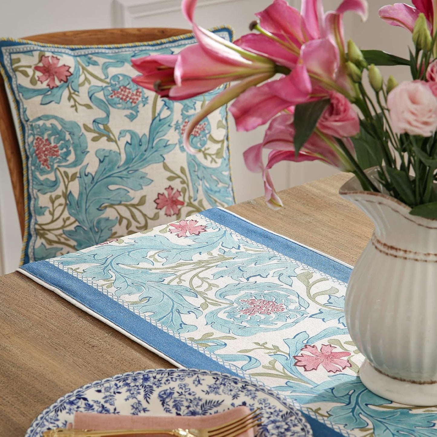 patdrea Linen Leopard Animal Table Runner Farmhouse for Home Kitchen Dining Decor Parties Family Dinners Christmas,12 x 102