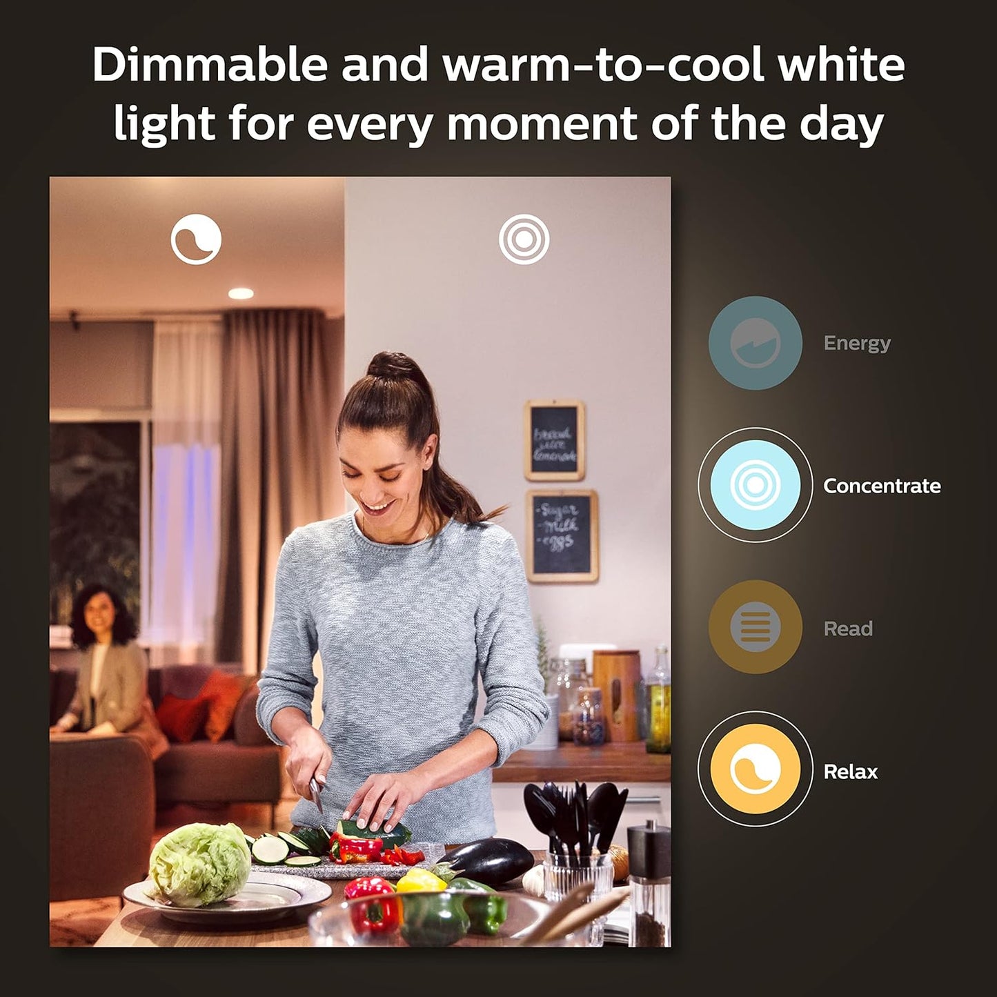 Philips Hue BR30 85W Smart LED Light Bulbs - White Ambiance - 4 Pack - 1200LM - E26 - Indoor - Control with App - Compatible with Alexa Google Assistant, and Apple Homekit