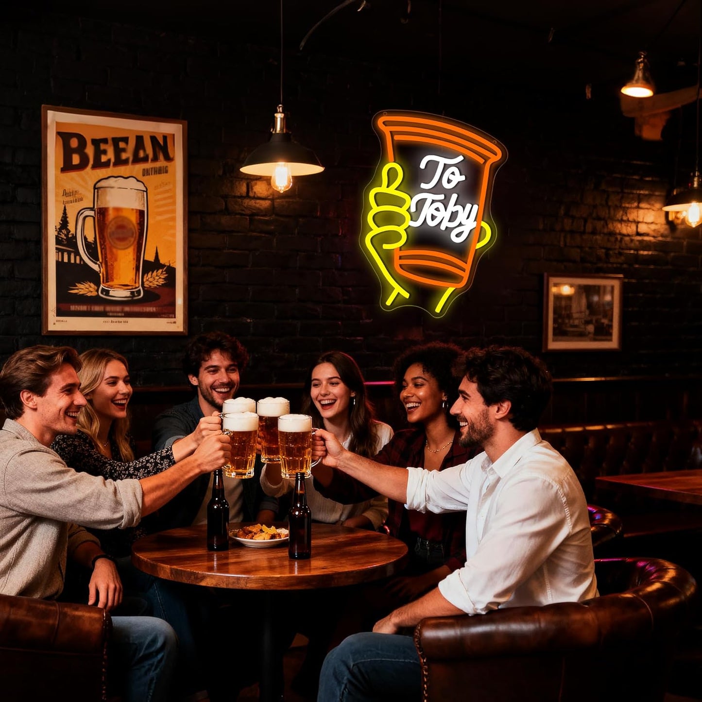 To Toby Neon Sign for Wall Decor Dimmable Solo Cup Toby Neon Light for Man Cave Led Light Up Cup Sign for Music in Memory Country Singer Beer Bar Hotel Wall Art Birthday Gifts Size14.4*10.6In(WZCP226)