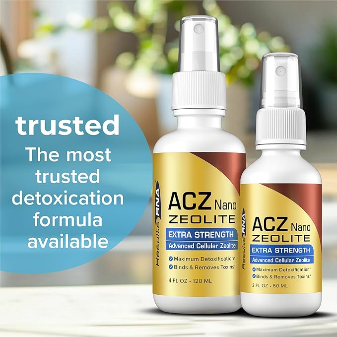 Results RNA ACZ Nano Advanced Cellular Zeolite Extra Strength | Great for Total Body Detoxification and Immune System Health (2 Ounce)