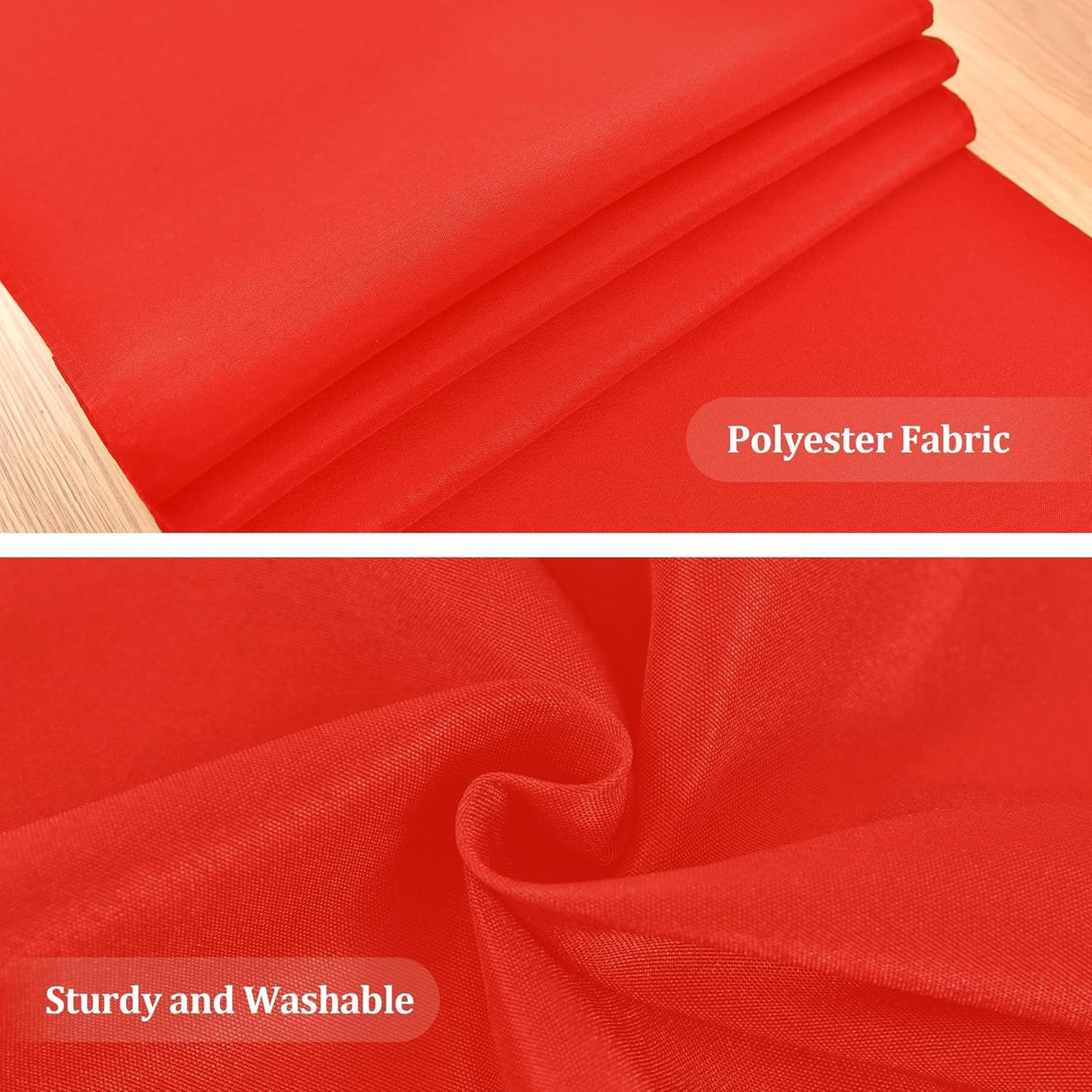 Farmhouse Red Table Runner Dining Table Runners 48 Inches Long Coffee Table Runner for Dresser Living Room Bedroom Holiday Party Banquet 12X48 Inch