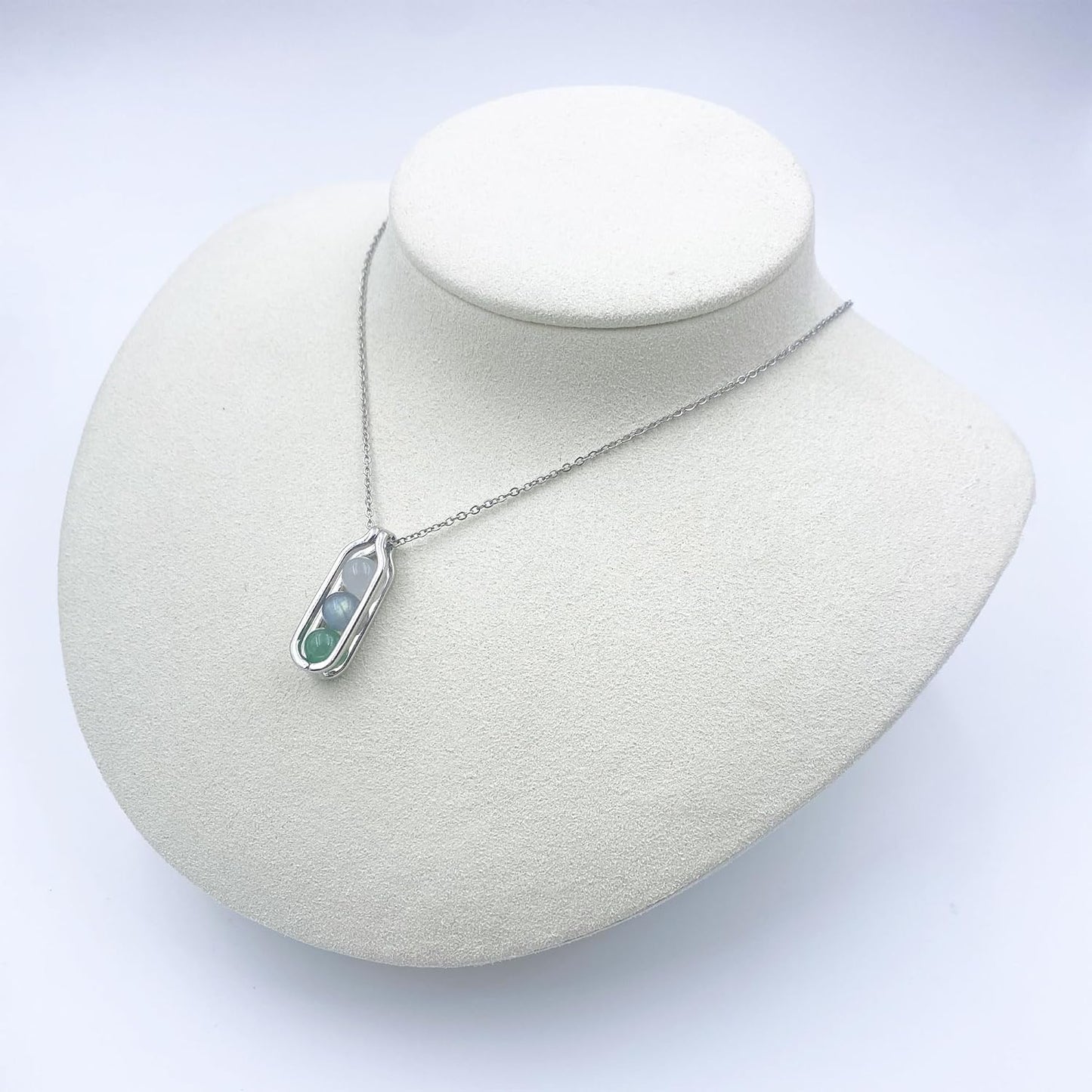 Natural Crystal Necklace Gift for New Beginnings, Crystals and Healing Stones Necklace for Anxiety Relief, Encourage Gift For Women, Mum, Natural Genuine Gemstone, Cheer Up