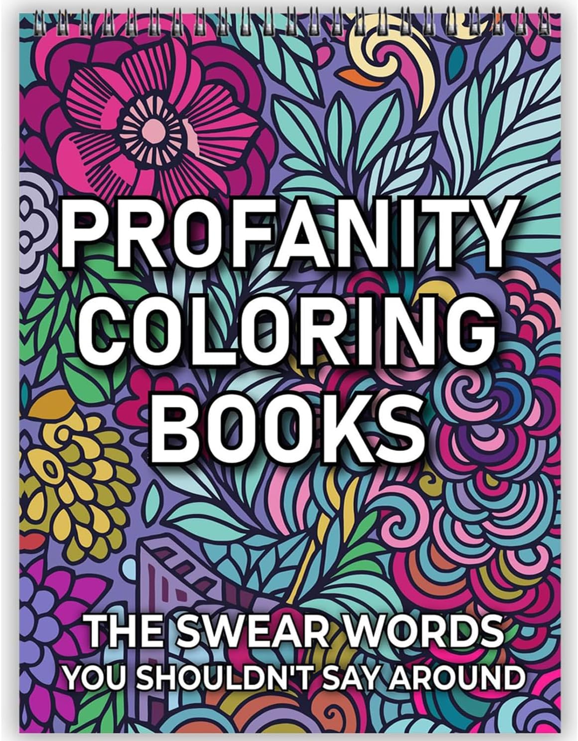 Bondream Swear Words Coloring Book for Adult Stress Relief and Relaxation,24 Page Cuss Words Coloring Books for a lot of Laugh,Gift for Women