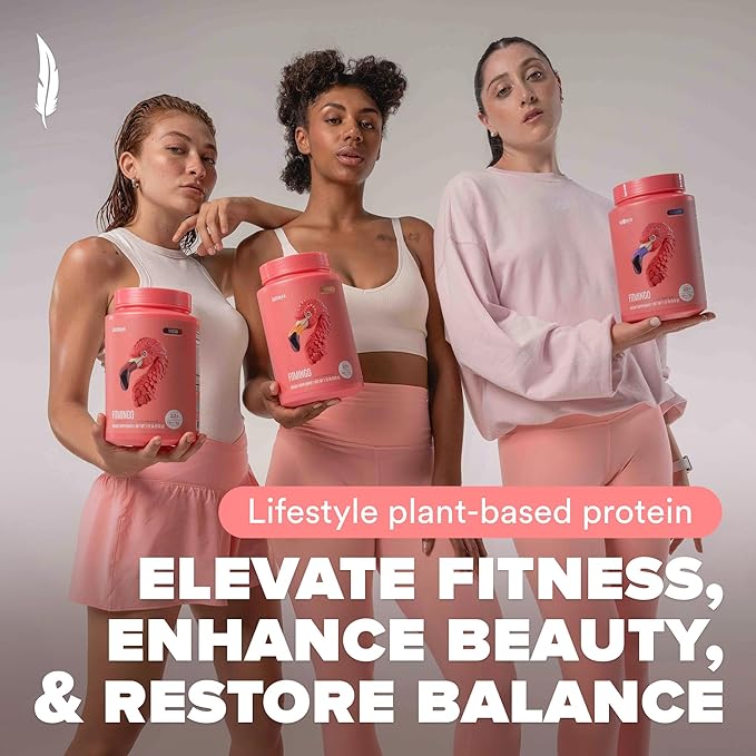 Fitmingo Vegan Protein Powder with Inositol, Collagen Boosters, Hyaluronic Acid and Vitamins | Low Carb, Dairy Free, Low Calorie | 23g Plant Based Blueberry Protein Powder with Myo-Inositol