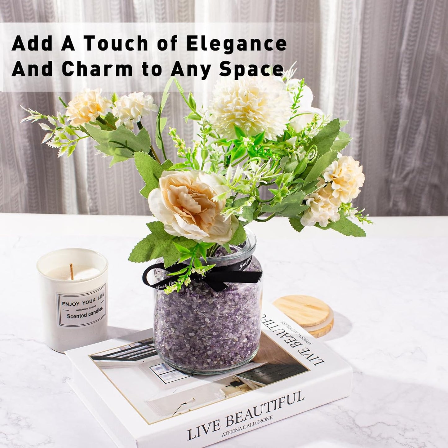 0.5 Lb/230g Amethyst Crystal Chips Bulk Tumbled Crushed Stones 3-5mm, Natural Crushed Crystal Quartz Healing Stones Rocks for Vases Filler, Aquarium Gravel Rocks, Succulent Plants Decor