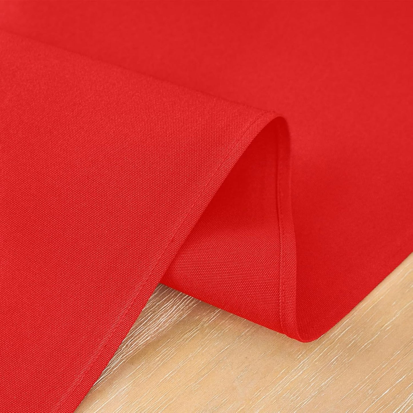 2 Pack Red Small Short Table Runner 12 x 24 Inch Solid Color Runners Coffee Table Dresser for Daily Party Home Decoration