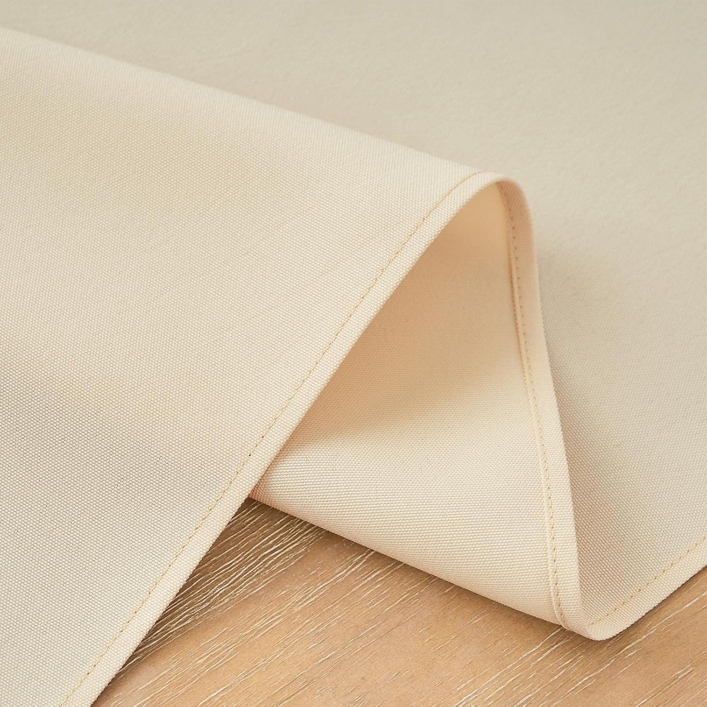 2 Pack Beige Table Runner 12 x 60 Inch Solid Color Farmhouse Runners Coffee Table Dresser for Daily Party Home Decoration