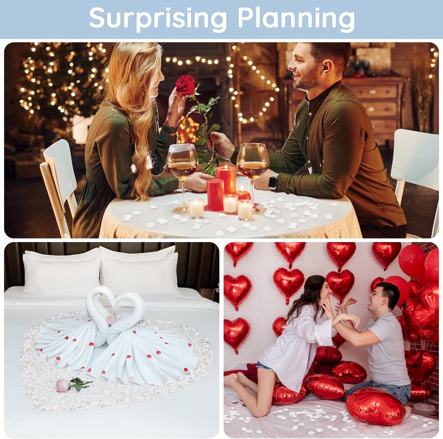 Suream Silk Flower Petals for Wedding, Purple Flower Girl Petals for Decoration, silk rose petals for Bridal Shower Wedding Aisle Table Centerpieces Reception Tables Romantic Night Decoration(600 Pcs)