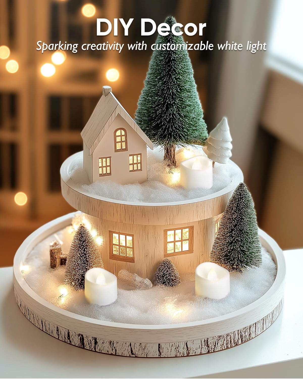 Homemory 12pcs Remote Timer LED Tea Lights Candles, 400+Hours Flickering Flameless Battery Votive Tealights for Tabletop Lighting, Centerpieces Decor, Holiday