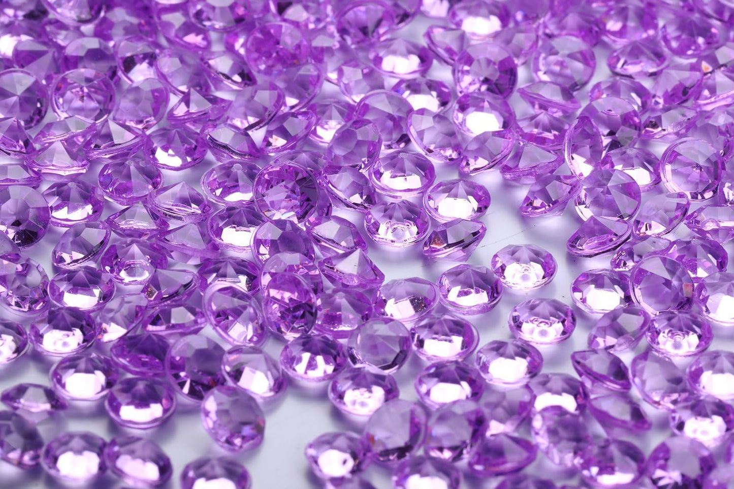 5000 pcs/Pack Wedding Table Scatter Confetti Crystals Acrylic Diamonds 6 mm Rhinestones for Wedding, Bridal Shower, Vase Beads Decorations (6mm, Light Purple)