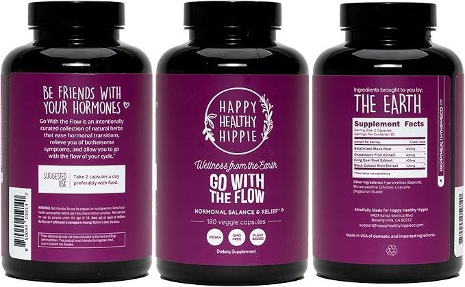 Hormone Balance for Women 180 Ct – PMS Support Supplement for Women, Menopause & Perimenopause | Bloating Relief, Menstrual Cramp, Mood, PMDD | Chasteberry, Black Cohosh, Dong Quai | Vegan, Non-GMO