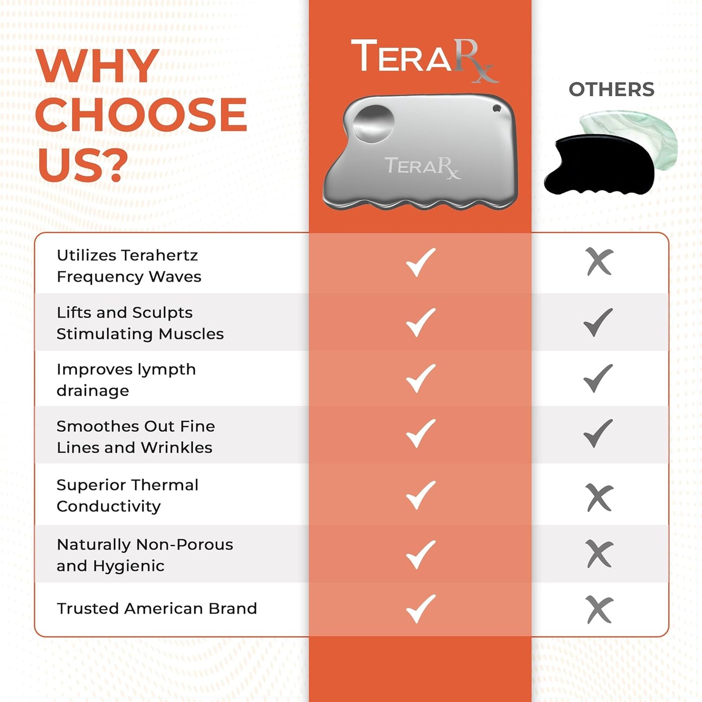 Terahertz Stone Gua Sha & Massage Tools – Authentic Terahertz Tools for Lymphatic Drainage, Tension Relief, and Facial Relaxation (Body Gua Sha)