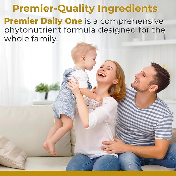 Premier Research Labs Premier Daily One - Super Greens, Vegetable Supplements for Adults with Cruciferous Veggies, Milk Thistle for Liver Support, Phytonutrients, Beta Glucan - 60 Vegetarian Capsules