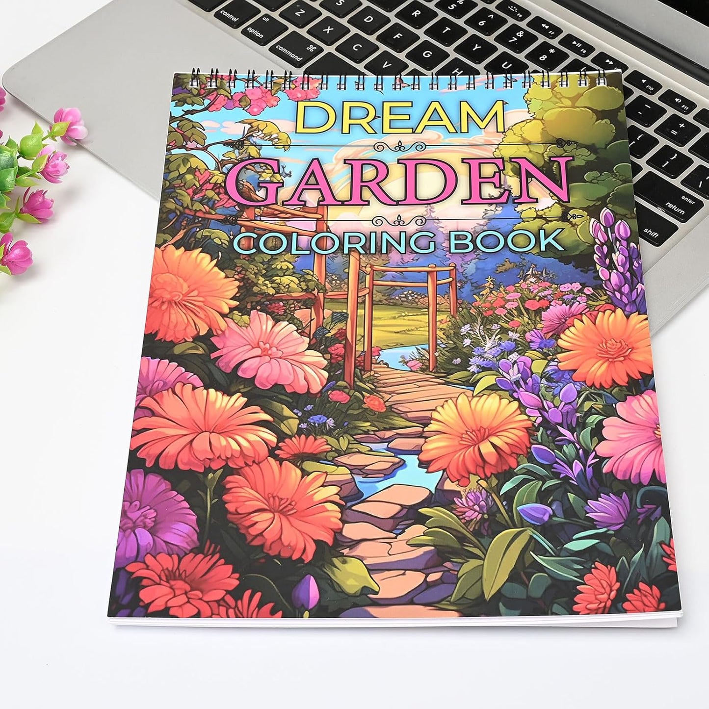 Bondream Adult Coloring Book for Adults Relaxation, Spiral Bound Coloring Books for Women, Anxiety Relief Gifts with 30 Patterns Included Dream Garden,Gift for Birthdays, Christmas, Anniversaries