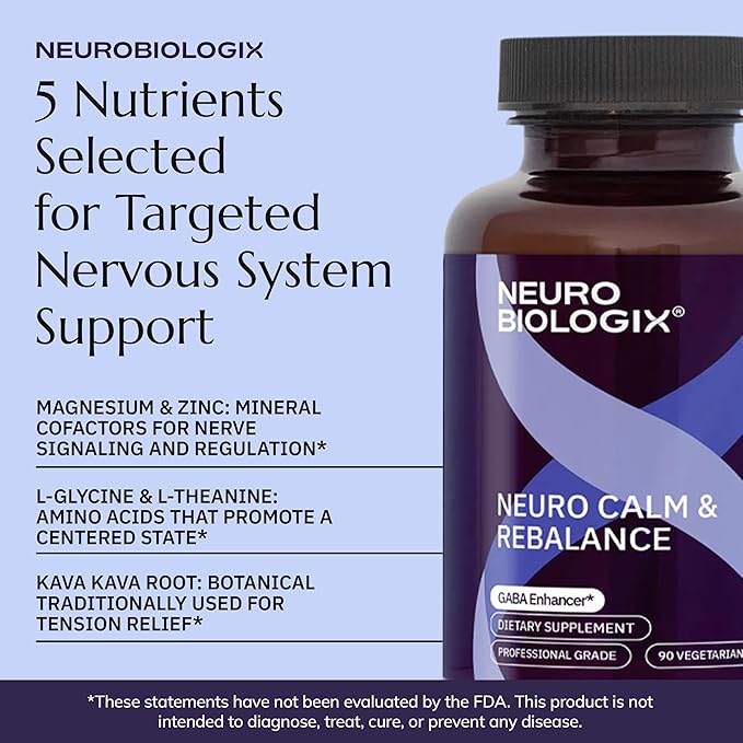 Pro GAD Enhancer 90 Capsules – Multi-Action GABA Supplement for Relaxation, Mood &, Nervous System – Contains 5 Key Ingredients, Including Magnesium, Zinc, L Theanine & Kava Kava