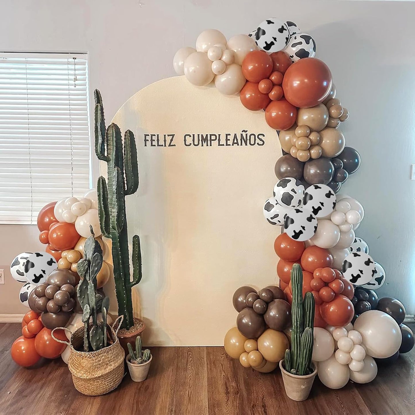 Cow Print Balloons, Latex Cow Balloons for Farm Cowboy Cowgirl Rodeo Western Baby Shower Birthday Party Decorations