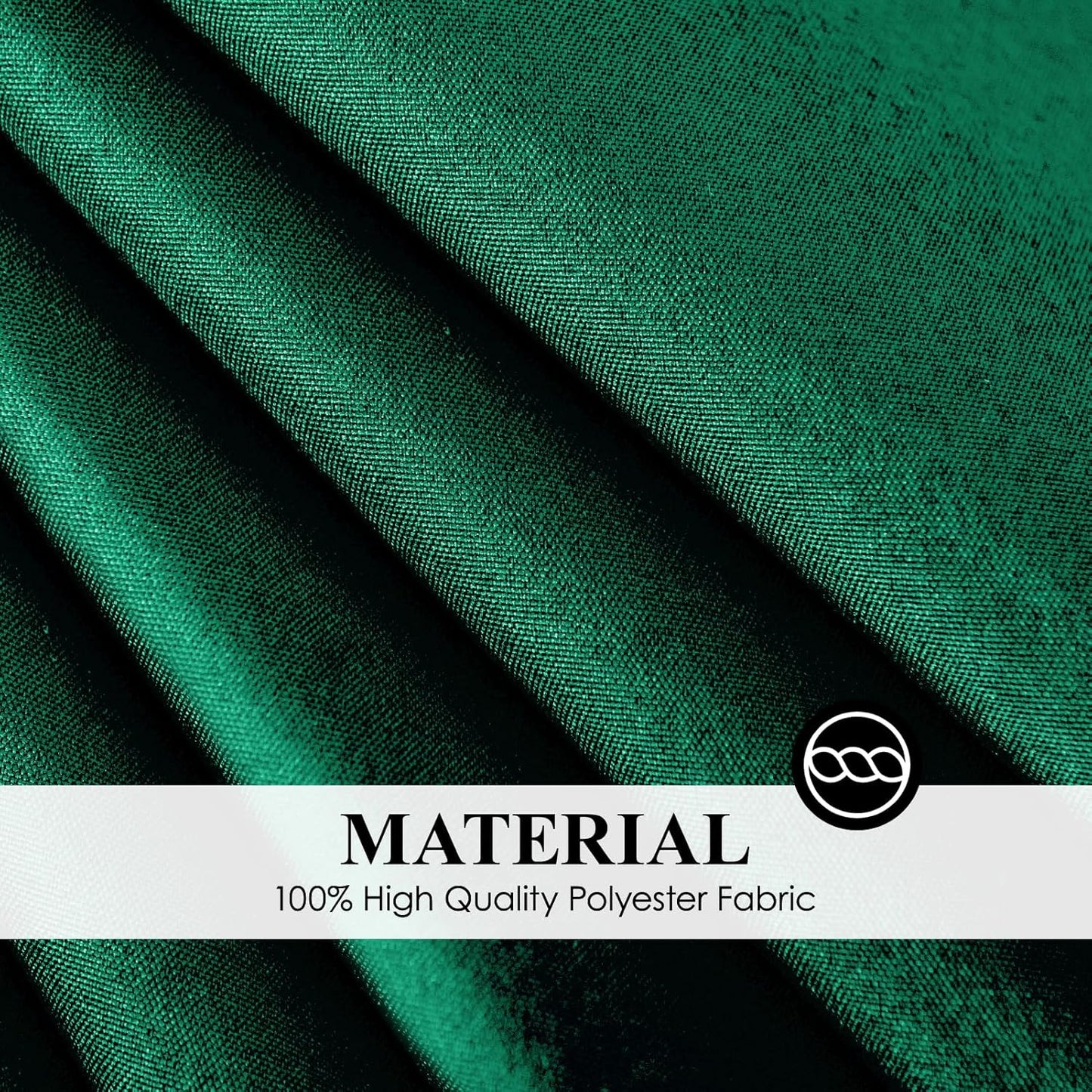 Round Tablecloth 6 Pack 90 Inch Dark Green Tablecloths Washable Decorative Linen Polyester Table Clothes Cover for Dining Table Banquets Buffet Parties and Wedding