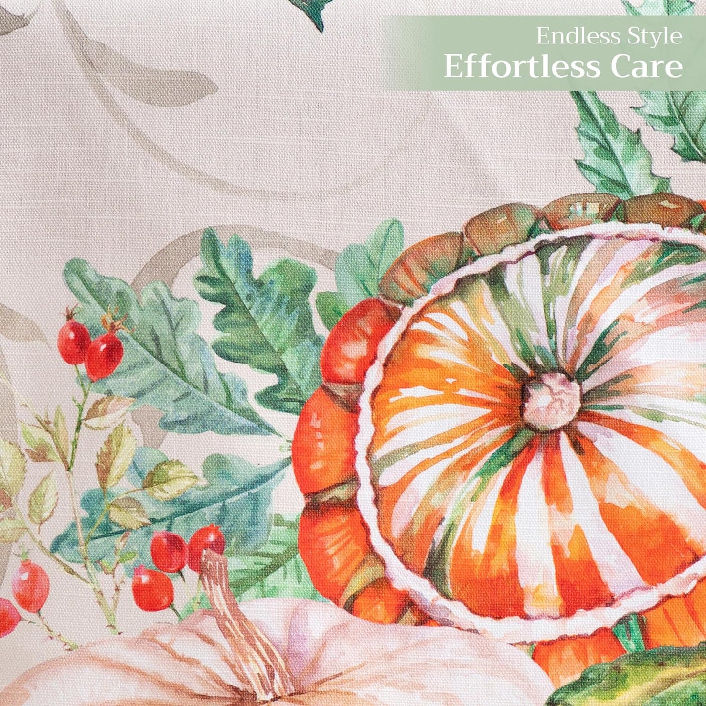 Maison d' Hermine Table Runner 100% Cotton Double Layer Table Runners 108 inches Long for Thanksgiving Christmas Decorations Home Kitchen Dining Party Wedding (Lumina, 14.5" x 108")