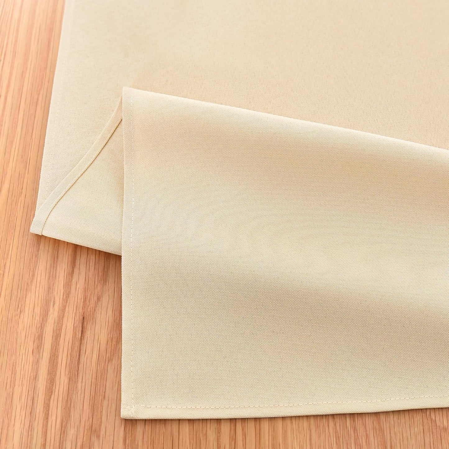 Farmhouse Beige Table Runner Dining Table Runners 48 Inches Long Coffee Table Runner for Dresser Living Room Bedroom Holiday Party Banquet 12X48 Inch