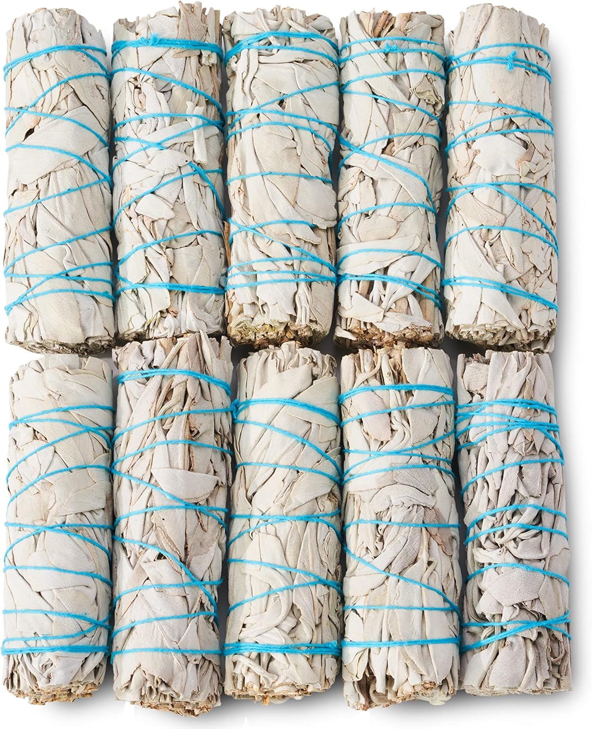 10 White Sage Smudge Sticks ~ Sustainably Grown Sage Bundles for Smudging, Smudge Kit, Ceremony, Spiritual Use, Home & Office Cleansing or Smoke Cleanse (10 Pack)