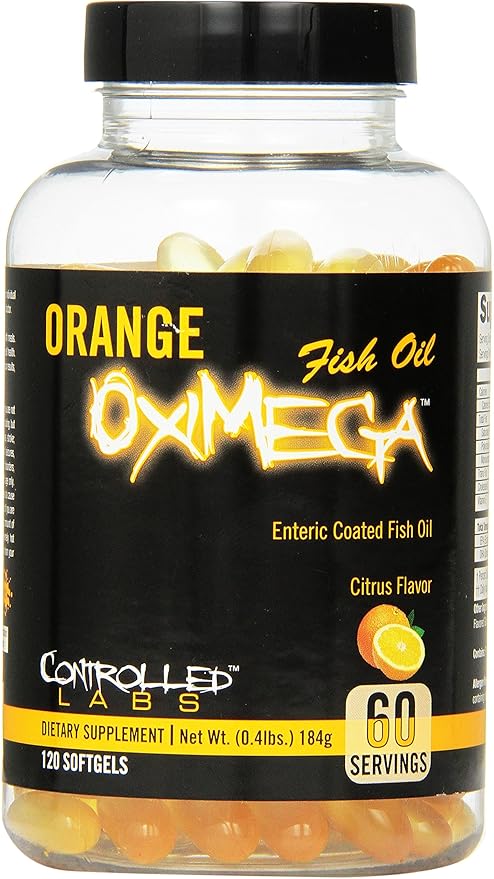 CONTROLLED LABS Overall Health Bundle, 45 Servings Orange Triad, 120 Count Orange Oximega Fish Oil, Muscle Building and Recovery Supplement for Men and Women