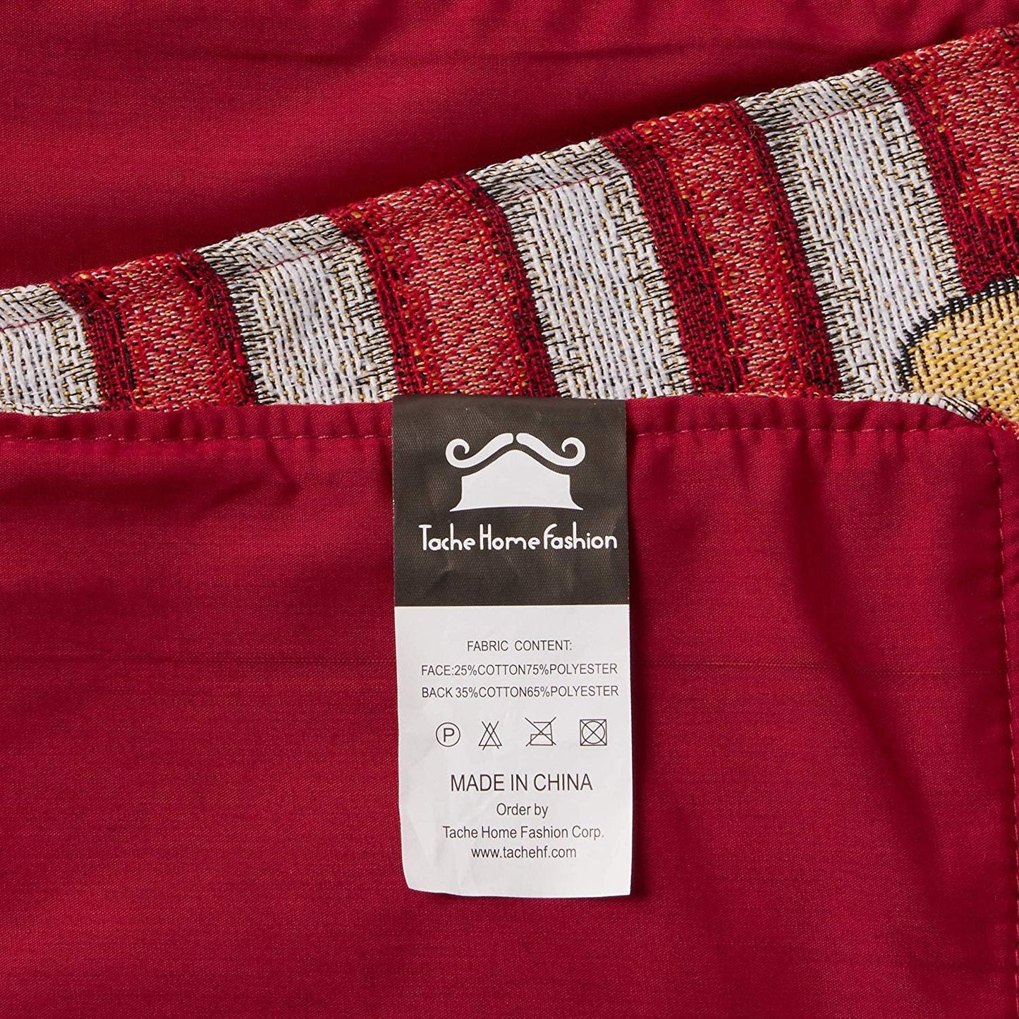 Tache Blue Summer Table Runner 90 Inches Long Fruity Drinks Colorful Watermelon Lemonade Decorative Spring Summer Blue Red Woven Tapestry Long Kitchen Coffee Dining Table Runners