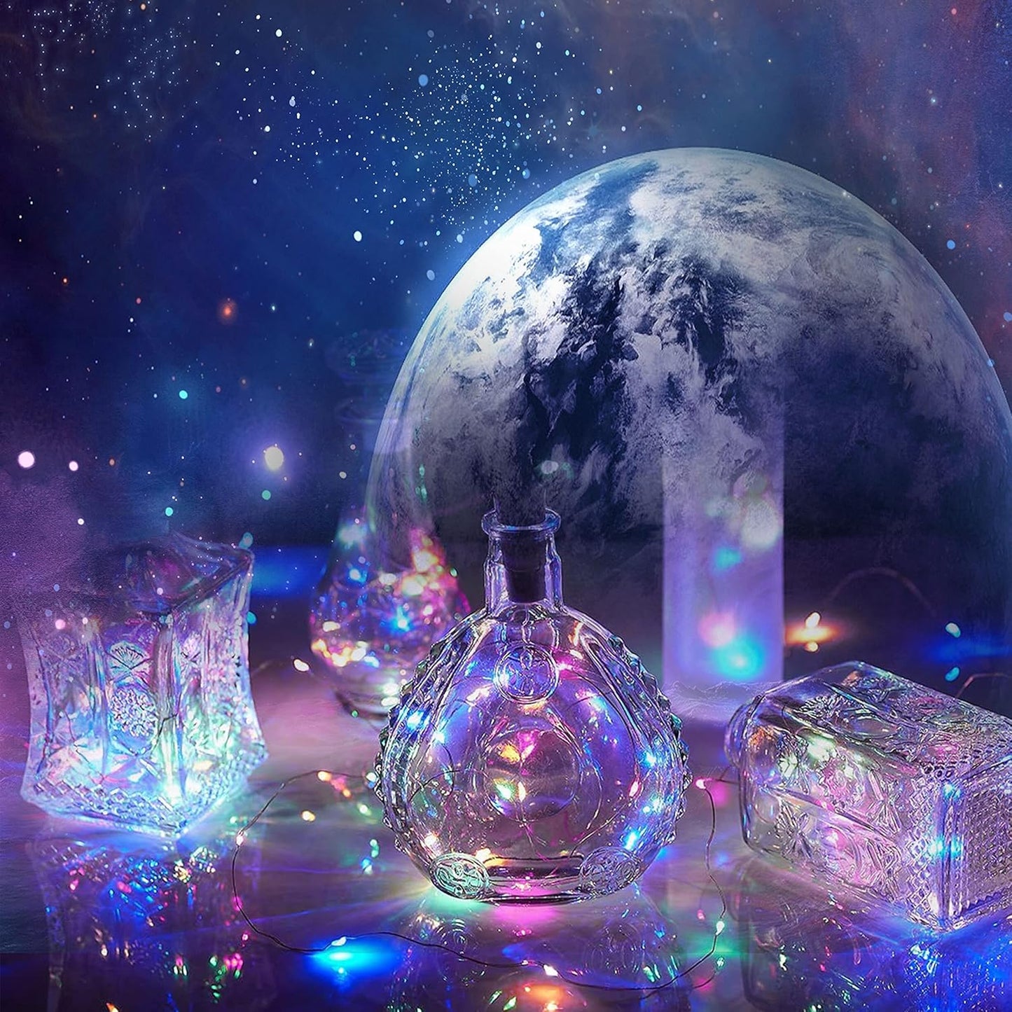 Bottle Lights 12 Pack 20 LEDs Cork Lights for Wine Bottles Battery (Included) Powered Fairy Mini String Lights for DIY Jar Lighting Indoor Bedroom Party Wedding Christmas Halloween Decor (Colorful)