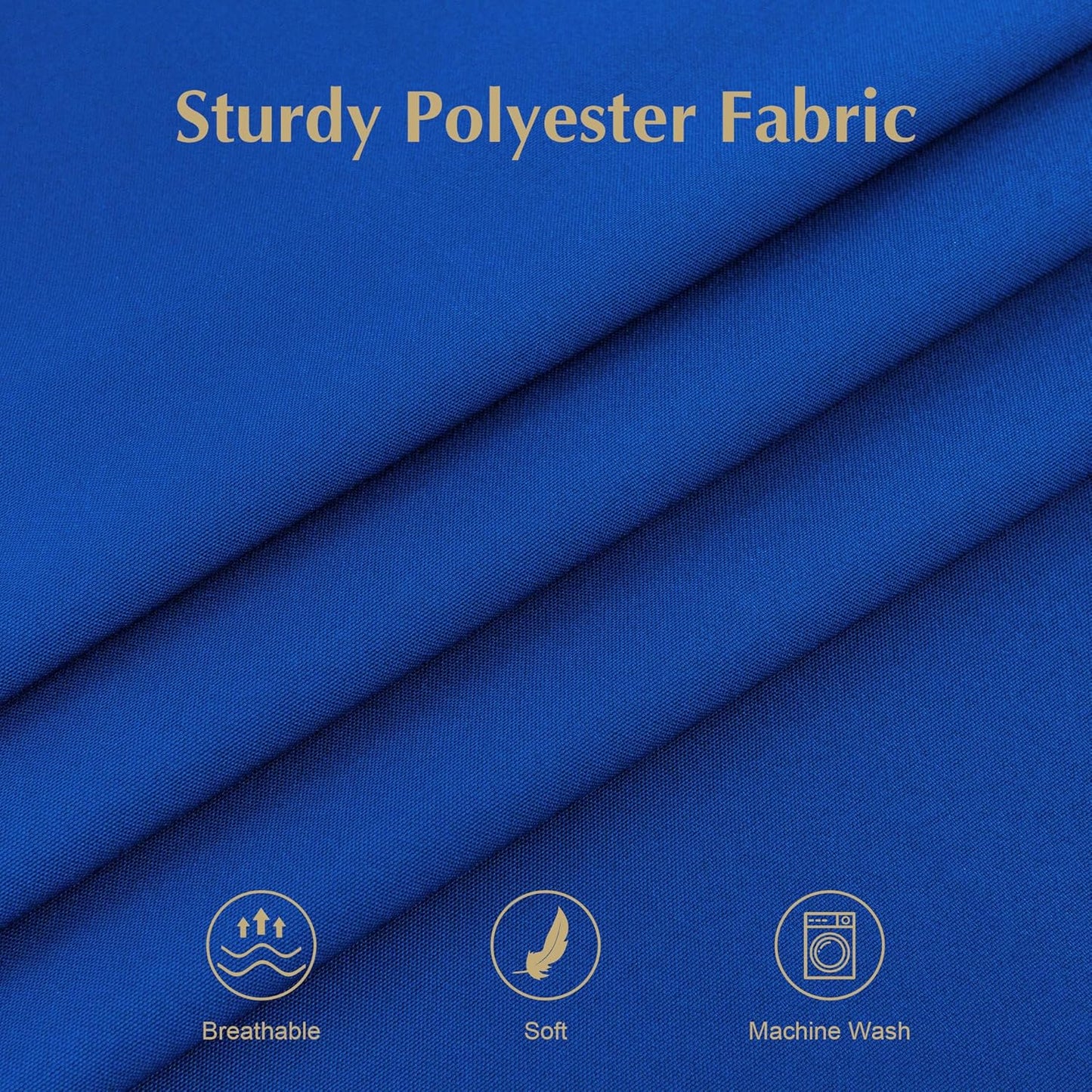 2 Pack Square Table Cloth 52X52 Inch Royal Blue Tablecloth Washable Polyester Solid Dining Table Cover for Birthday Party Dinner Holiday Outdoor Indoor