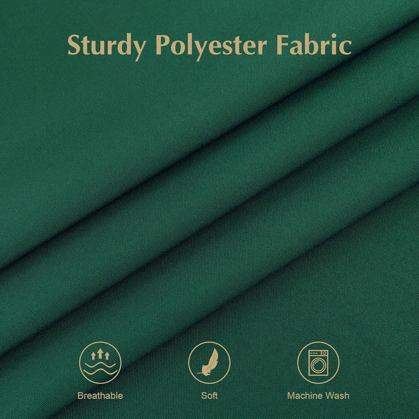 2 Pack Small Square Table Cloth 24X24 Inch Green Tablecloth Washable Polyester Solid Table Cover for Night Stand End Table Side Table Outdoor Indoor