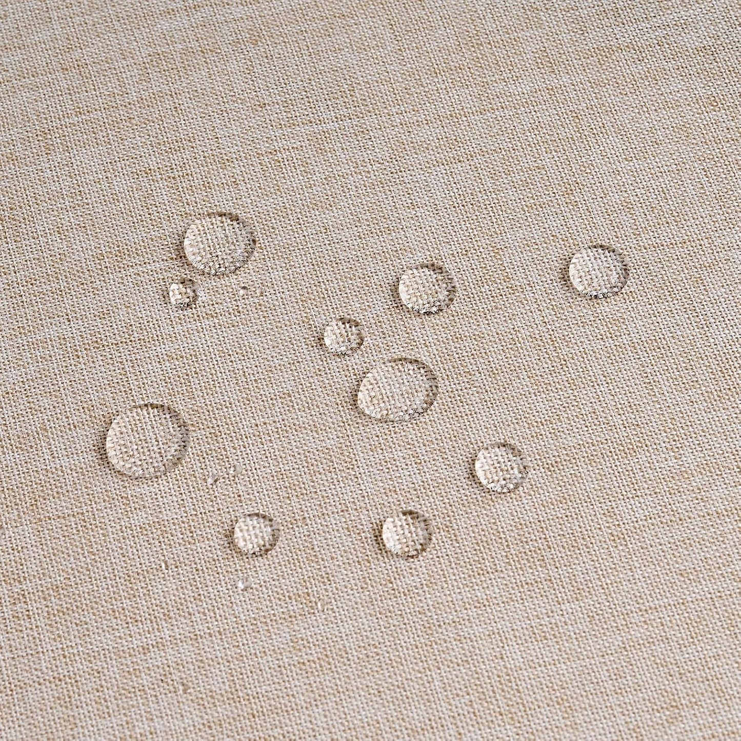 NLMUVW Linen Tablecloth Rectangle, Rustic Textured Table Cloth Water Resistant Farmhouse Table Cover for Kitchen Dining Party Coffee, Oatmeal, 54x96 Inch