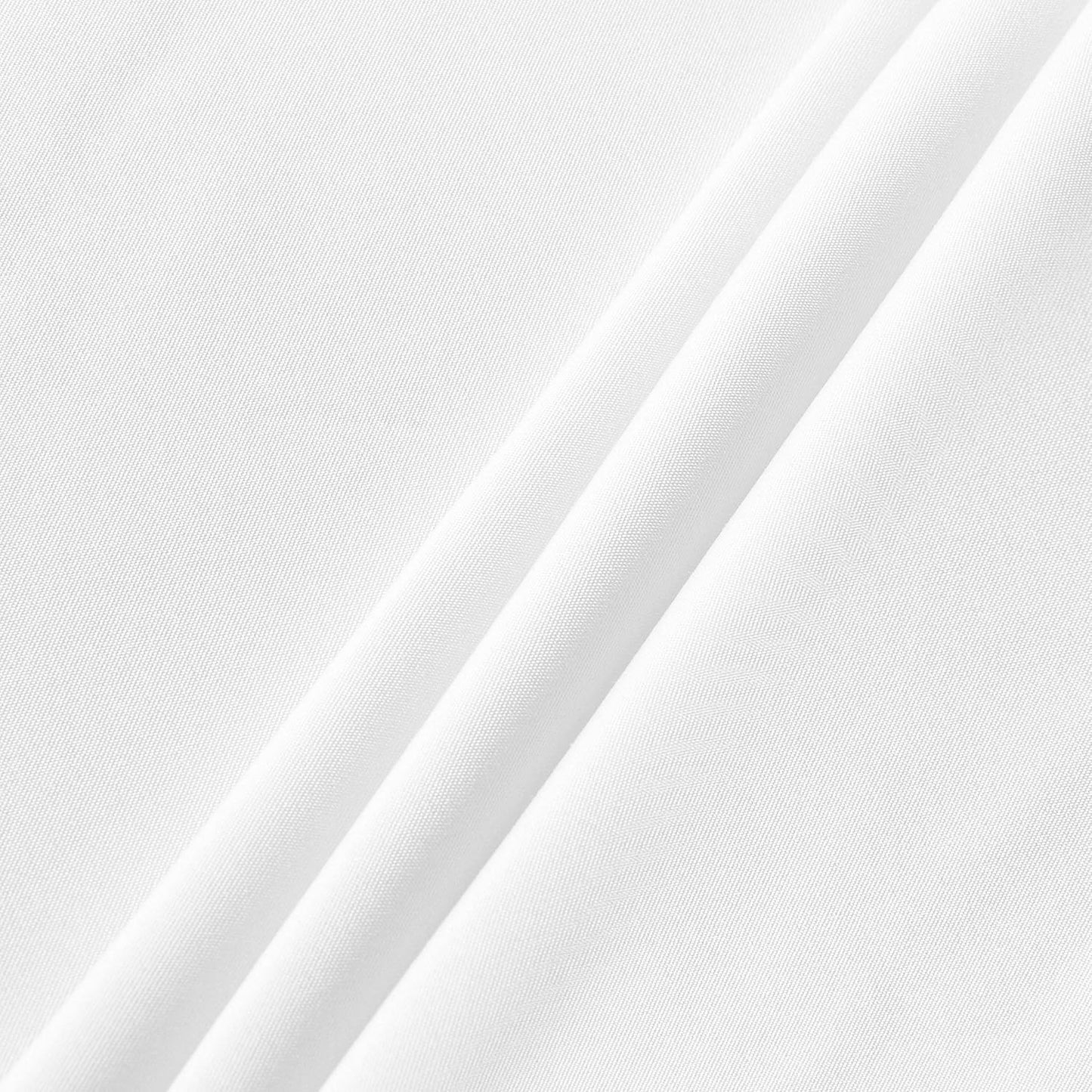 sancua Round Tablecloth - 80 Inch - Water Resistant Spill Proof Washable Polyester Table Cloth Decorative Fabric Table Cover for Dining Tables, Buffet Parties and Camping, White