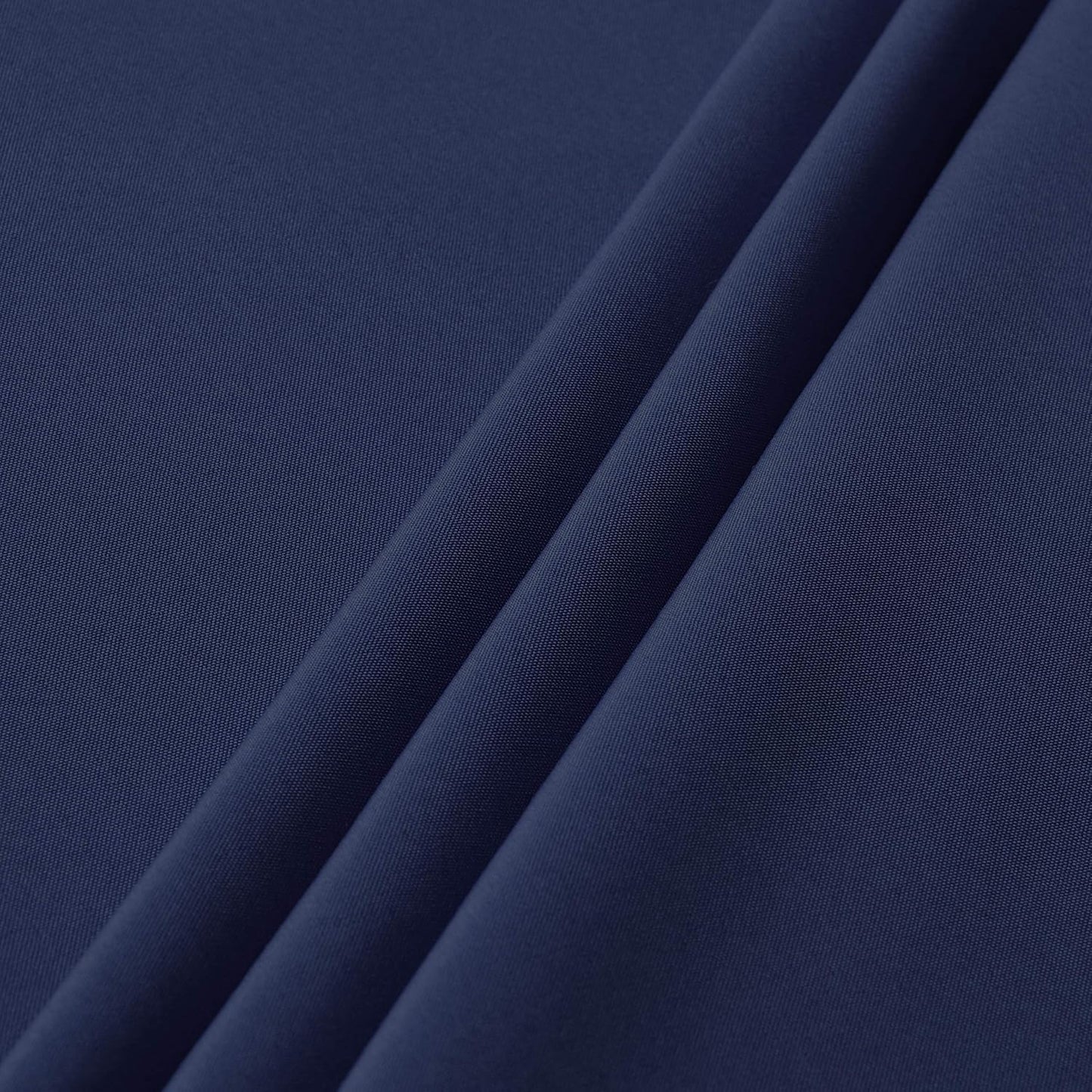 sancua Round Tablecloth - 48 Inch - Water Resistant Spill Proof Washable Polyester Table Cloth Decorative Fabric Table Cover for Dining Tables, Buffet Parties and Camping, Navy