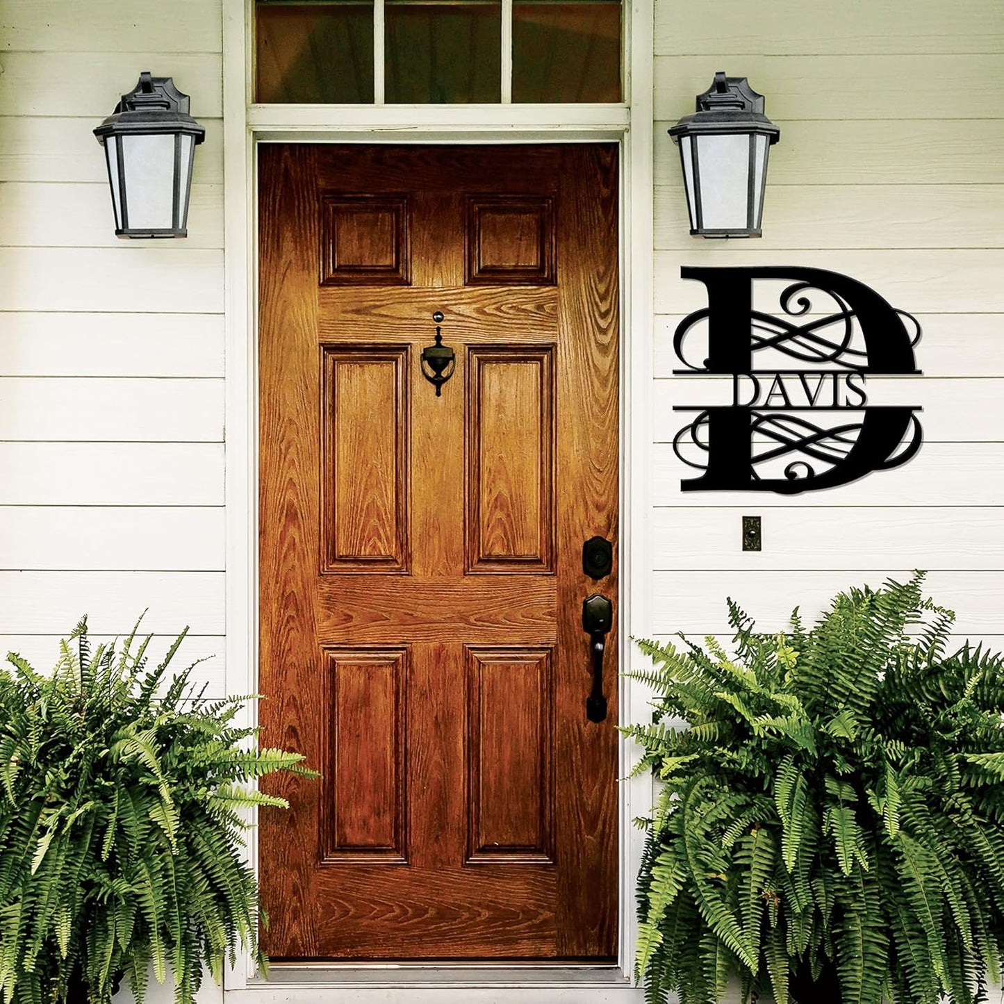 Custom Signs Outdoor Metal, Personalized Name Sign, Family Last Name Sign Home Decor, Initial Monogram Wall Metal Art, Customized Christmas Wedding Housewarming Gifts